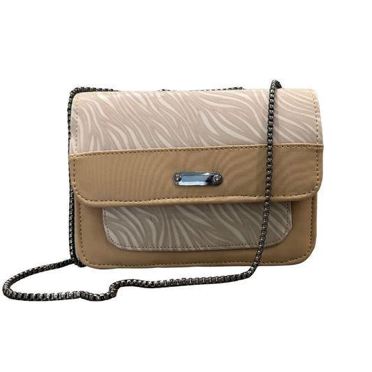 Luxury Women’s Shoulder Bag in Beige Faux Leather for Casual, Work, and Formal Use