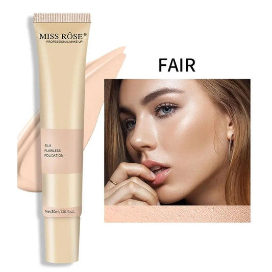 Fair | Miss Rose Silk Flawless Foundation | Long-Lasting Lightweight Liquid Foundation with Natural Radiant Finish