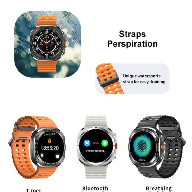 TF7 Ultra Smart Watch | Metal Body, AMOLED Display, Bluetooth Calling, Fitness & Health Tracker