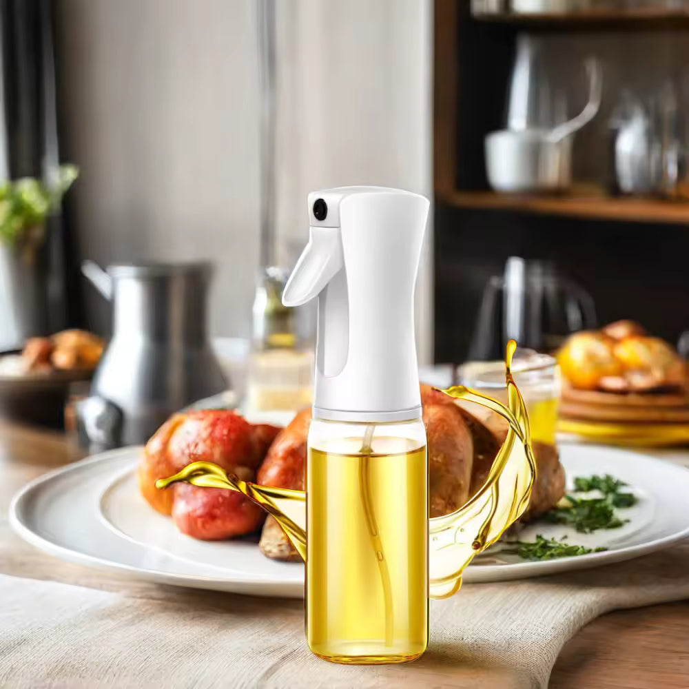 Plastic Glass Kitchen Cooking Spray Bottle |200 ML | BBQ Olive Oil Sprayer & Vinegar Spray Bottle