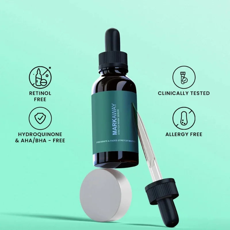Markaway Stretch Mark Serum 30ml | Herbal Formula for Scars & Skin Elasticity