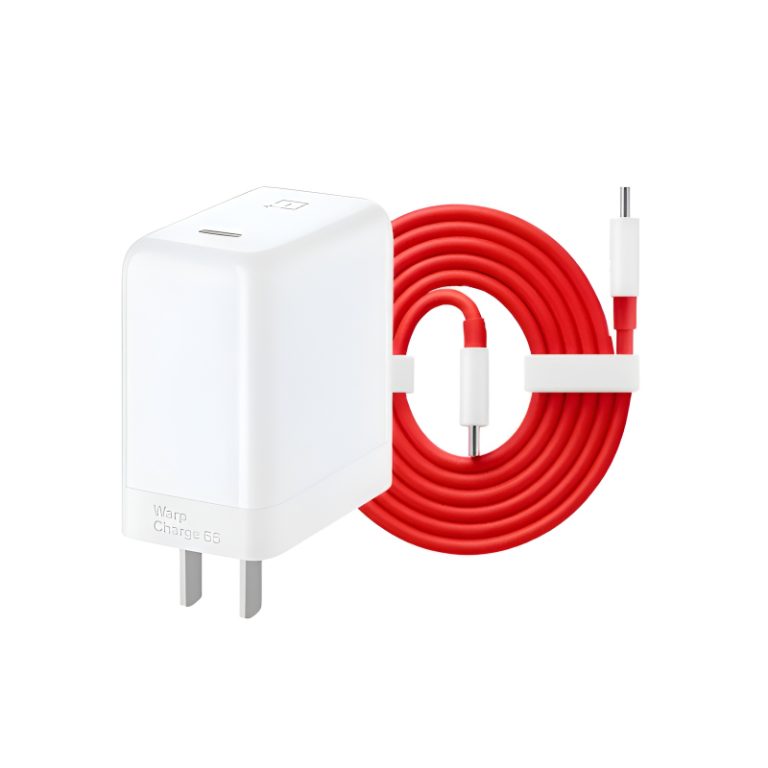 OnePlus 65W Warp Charge Power Adapter with Type-C to Type-C Fast Charging Cable