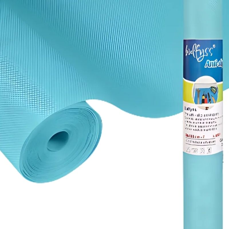 Anti-Slip Fridge & Shelf Mat | Waterproof Washable Liner for Kitchen Drawers Cabinets | Light Blue